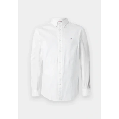 Abbildung von Tommy Hilfiger Dobby Hemd, Herren, Größe: Small, White