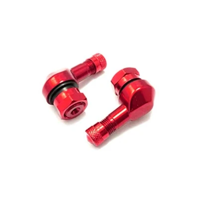 Abbildung von 2x Motorrad Alu Winkelventil Weinrot Bordeaux 11,3mm Ventile Eckventil Ventil