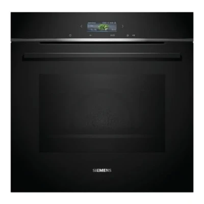 Abbildung von Siemens HB734G1B1, iQ700 Smarter Einbau Backofen, 60 x cm, Made in Germany, Schwarz, ecoClean &amp; humidClean Selbstreinigung, Air Fry, Automatikprogramme, Farbiger Touchscreen, A+ Energieeffizienz