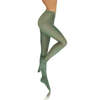 Abbildung von sesto senso Damen Strumpfhose Grün Bunte 40 DEN Blickdicht Microfaser 2 XS S Smeraldo