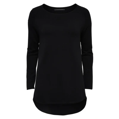 Abbildung von ONLY Onlmila LACY L S LONG Strickpullover, Damen, Größe: Large, Black