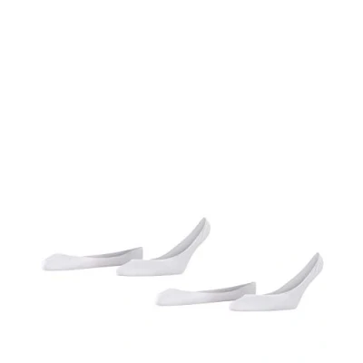 Abbildung von ESPRIT Damen Füßlinge Basic 2 Pack W IN Baumwolle unsichtbar einfarbig Paar, Weiß (White 2000), 35 38