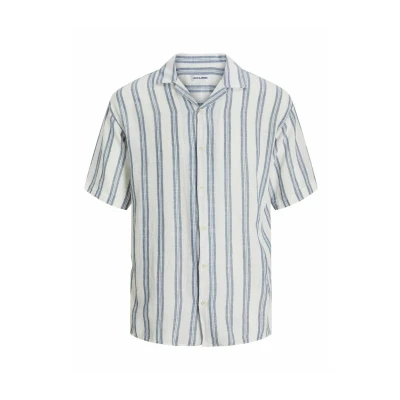 Abbildung von Jack &amp; Jones Jjeenzo Stripe Resort Hemd, Herren, Größe: Small, White