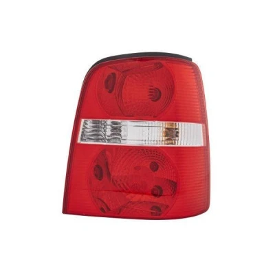 Abbildung von HELLA 2VP 008 759 061 Rückleuchte rechts P21W, PY21W, R5W 12 glasklar, Rot mit Glühlampen Lampenträger VOLKSWAGEN: Touran I