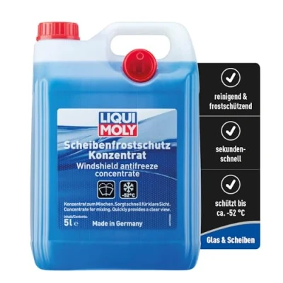Abbildung von LIQUI MOLY Scheibenfrostschutz Konzentrat 5L, Art. Nr. 21757 I Reinigendes Frostschutz für sekundenschnelle klare Sicht Temperaturen bis ca. 52 C LED bzw. Xenon Scheinwerfer geeignet
