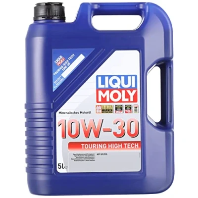 Abbildung von Liqui Moly Touring High Tech 10W 30 5l Motoröl 1272 MAZDA: MX 5 I, FAMILIA 4, 3 Hatchback, TOYOTA: Yaris II Avensis Station Wagon