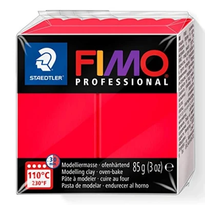 Abbildung von STAEDTLER EF8004 200 8004 Fimo Professional Normalblock, 85 g, rot