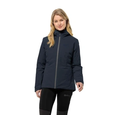 Abbildung von Jack Wolfskin Wisper INS Regenjacke / wasserabweisende Jacke, Damen, Größe: Small, Night blue
