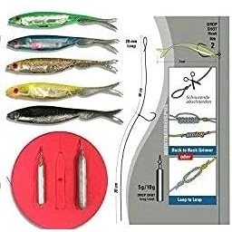 Abbildung von blntackle76 Jenzi Drop Shot Komplett Set All in one von + gratis Petri Heil! Aufkleber