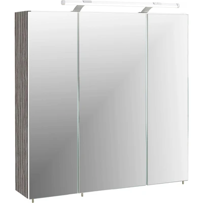 Abbildung von Schildmeyer Spiegelschrank 133076 Trient, 70.0 x 16.0 75.0 cm, esche grau Dekor