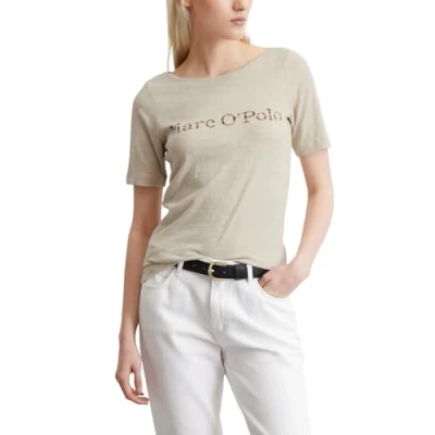 Abbildung von Marc O&#039;Polo LOGO AUS Weichem Tshirt print, Damen, Größe: Small, Silky stone