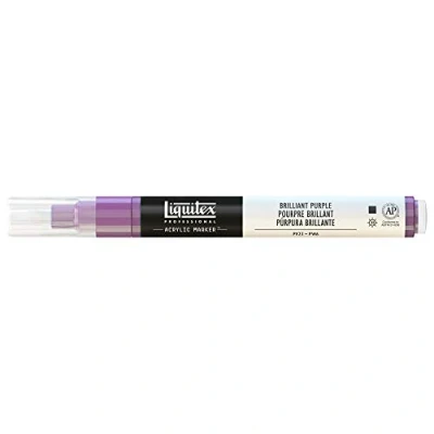 Abbildung von Liquitex 4620590 Professional Paint Marker, Acrylmarker mit hochpigmentierte Acrylfarbe auf Wasserbasis für den Innenbereich &amp; Außenbereich, feine Spitze Brillantlila