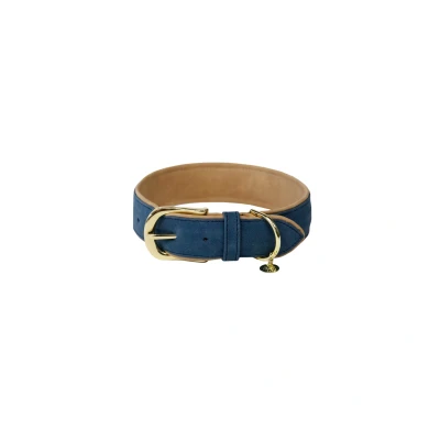 Abbildung von Kentucky HundeKragen Soft Vegan Leather Navy/Beige 42cm