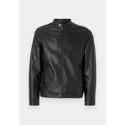 Abbildung von JACK&amp;JONES Herren JJEDYLAN CLEAN PU Jacket NOOS Bikerjacke, Black, S