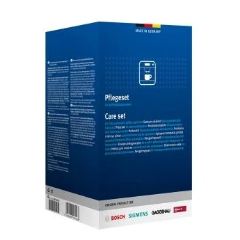 Abbildung von Bosch Siemens 00312015 Reinigungsset Kaffeemaschine onderhoudsset voor volautomatische koffiemachines 4X 250ML vloeibare ontkalker + 10