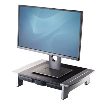Abbildung von Fellowes Laptop Ständer für Home Office, Laptops bis 17 Zoll (43,18 cm), modernes Design,ergonomisch höhenverstellbar, schwarz