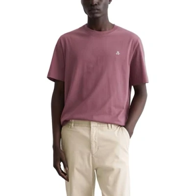 Abbildung von Marc O&#039;Polo Short Sleeve LOGO Crewneck Tshirt basic, Herren, Größe: Small, Soft mauve