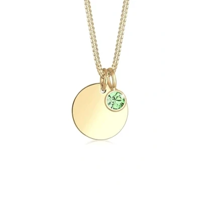 Abbildung von Elli Birthstone November Halskette, Damen, Größe: 45, Hellgrün