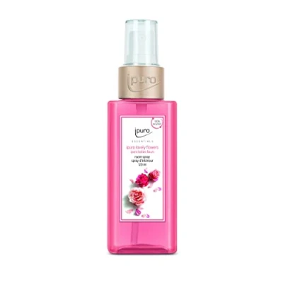 Abbildung von ipuro erfrischendes lovely flowers Raumspray dezentes Duftspray mit frischen &amp; blumigen Noten stilvolles Room Fragrance für ein puristisches Dufterlebnis in jedem Raum 120 ml