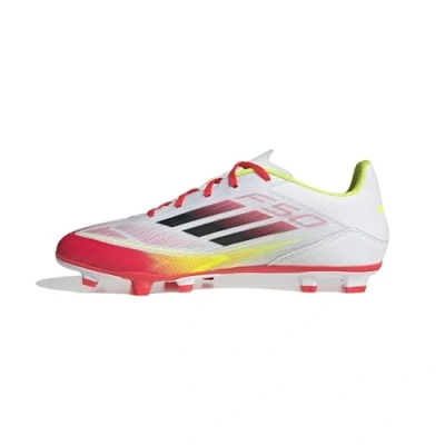 Abbildung von adidas Performance F50 CLUB FG/MG Fußballschuh Nocken, Herren, Größe: 43 1/3, Footwear white/core black/solar yellow Schuhe