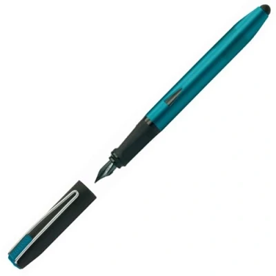 Abbildung von Online Füller Switch Plus, Patronen &amp; Touchpen in einem, für Tablets Smartphones, Multifunktions Stift inkl. Kombi Tintenpatrone, Petrol, Iridiumfeder, Federstärke F