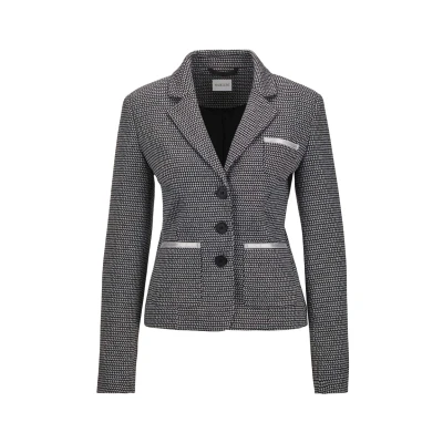 Abbildung von Madeleine Blazer, Damen, Größe: 38, Stone gray wool white melange