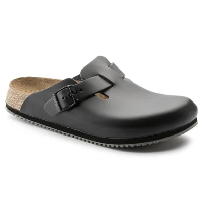 Abbildung von BIRKENSTOCK Damen Clogs Boston ESD Schwarz schmales Fußbett 42