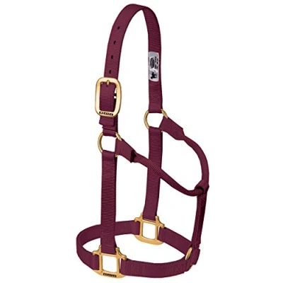 Abbildung von Weaver Leather Original Non Adjustable Nylon Horse Halter, Average, Burgundy