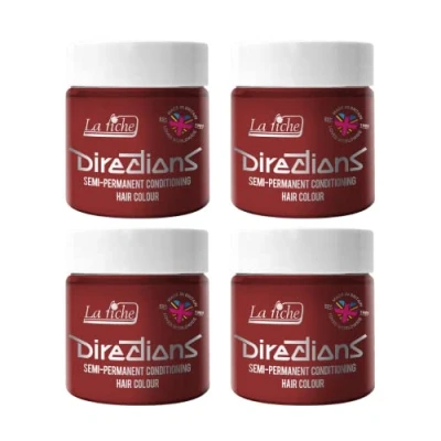 Abbildung von La Riche Directions Semipermanente Haarfarbe 100 ml Dose 4 Packung (Vermillion Red)