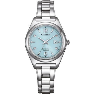Abbildung von CITIZEN Damen Analog Quarz Uhr mit Titan Armband EW2601 81M