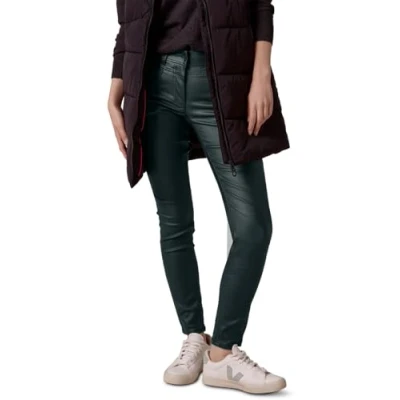 Abbildung von Cecil Beschichtete Stoffhose, Damen, Größe: 28x30, Fir green