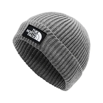 Abbildung von The North Face LOGO BOX Cuffed Beanie Unisex Mütze, Größe: One Size, Medium grey heather