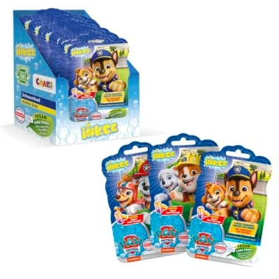 Abbildung von INKEE Paw Patrol Badebomben 3er Pack Badekugeln in 3 Farben mit Mandelöl &amp; Colagummi Aroma 3x15g