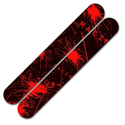 Abbildung von Finest Folia Fahrrad Kettenstreben Schutz Aufkleber Folie Lackschutz R160 (02 Racing Neon Rot)