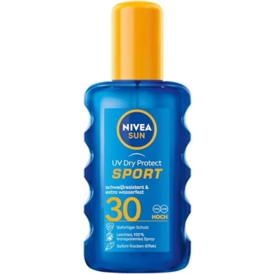 Abbildung von Nivea SUN UV DRY Protect Sport Spray SPF 30 Sonnenschutz, Größe: 200 ml,