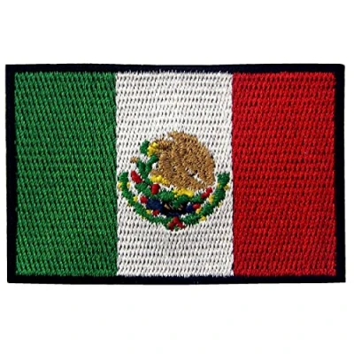 Abbildung von Mexiko Flagge Bestickter Aufnäher zum Aufbügeln/Annähen