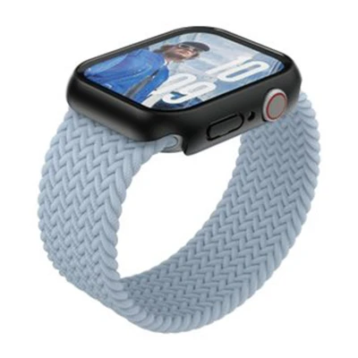 Abbildung von Full Body Case Slim für das Apple Watch 7 9 / SE 2024 41 mm Black Schwarz Silikon Und TPU (weich) Smartwatch Armbänder