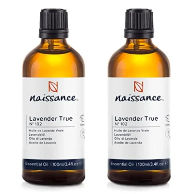 Abbildung von Naissance Lavendelöl (Nr. 102) 200ml (2 x 100ml) 100% Naturreines Lavendel Ätherisches Öl für Naturkosmetik, Aromatherapie, Duftlampe Duftöl Aroma Diffuser