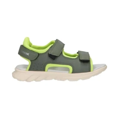 Abbildung von Geox Airadyum Trekkingsandale für Kinder, Größe: 28, Military lime Schuhe