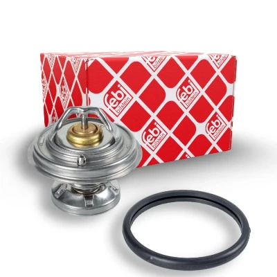 Abbildung von FEBI BILSTEIN 09672 Kühlwasserthermostat 85 mit Dichtring MERCEDES BENZ: C Class Saloon, W124 E SSANGYONG: Kyron