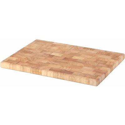 Abbildung von CONTINENTA® Premium Schneidebrett Holzbrett Aus Edlem Gummibaum Stirnholz Besonders Robust &amp; Langlebig (30x21,5cm)