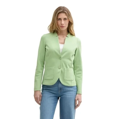 Abbildung von TOM Tailor Ottoman Structure Blazer, Damen, Größe: XL, True green