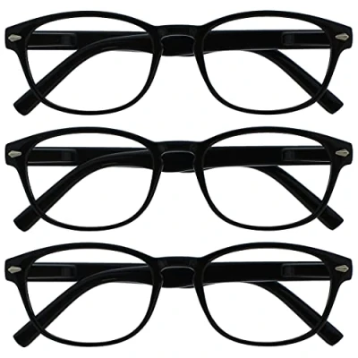 Abbildung von Die Lesebrille Unternehmen Schwarz Leser Wert 3er Pack Frauen Herren RRR76 111 +1,00