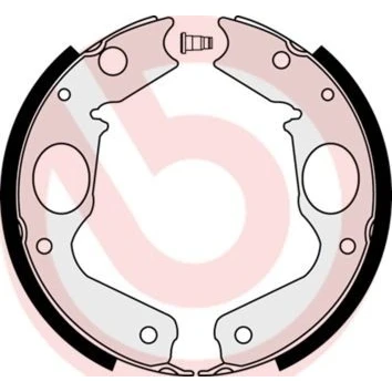 Abbildung von BREMBO S 54 518 Handbremsbeläge MITSUBISHI: PAJERO 2