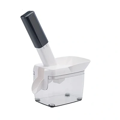 Abbildung von Westmark Kirschentsteiner mit Schütte, Kernkassette und Rezeptheft, Höhe: 30 cm, Rostfreier Edelstahl/Kunststoff, Kernfix, Weiß/Dunkelgrau/Transparent, 40352260