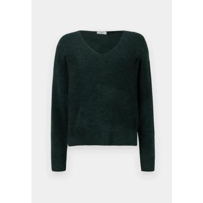 Abbildung von JDY Jdyelanora Vneck Strickpullover, Damen, Größe: XS, Scarab melange
