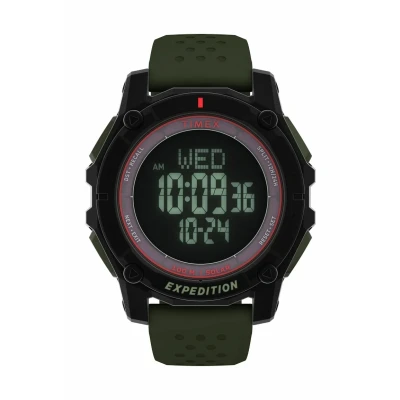 Abbildung von Timex Chronograph »RIDGE SOLAR«, Solar Armbanduhr,Herrenuhr,digital,Silikonarmband,Stoppfunktion,Datum