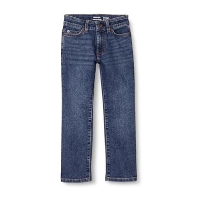 Abbildung von Amazon Essentials Jungen Gerade geschnittene Jeans mit normaler Passform, Mittlere Waschung, 11 Jahre