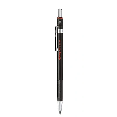 Abbildung von rOtring 1904729 300 Fallminenstift 2 mm, 10 er Schachtel, schwarzes Gehäuse
