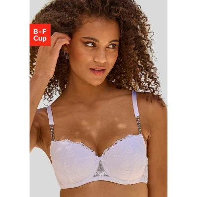 Abbildung von Lascana Schalen Pushup BH, Damen, Größe: 75E, Weiß